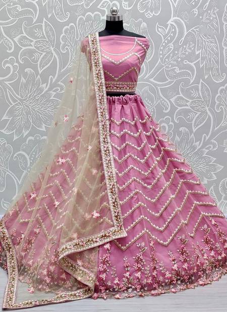 Pink Colour Anjani New Latest Designer Net Wedding Lehenga Choli Collection 2356 E